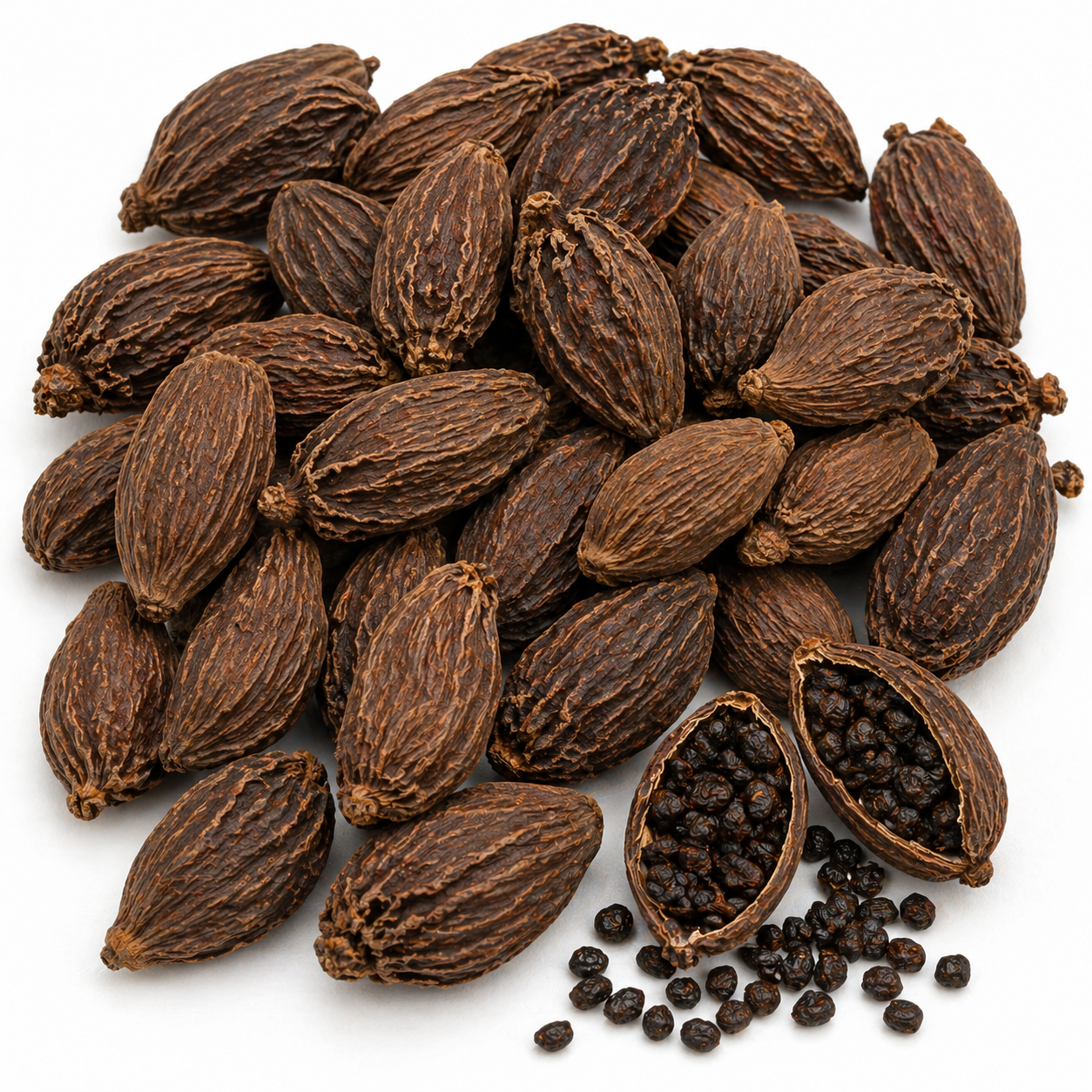 Black Cardamom (Amomum subulatum) Seeds 100g – Premium Himalayan Spice from Nepal